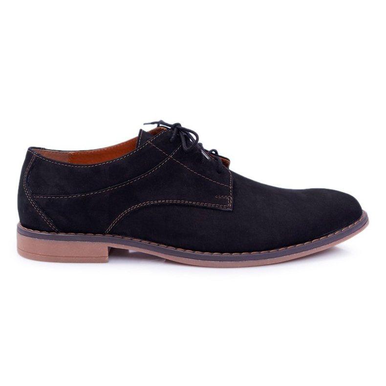 Bednarek Polish Shoes Herren Brogues Bednarek Nubuk Schwarz Atletos