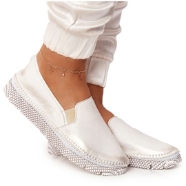 Damen Brogues Maciejka Leder Slip-on Gold 03512-25 golden