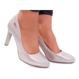 Damen Pumps mit Absatz Sergio Leone 1457 Golden Campbell