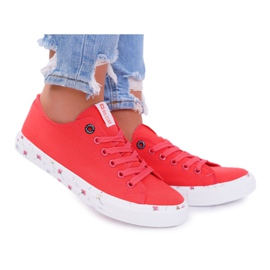 Damen Sneaker Low Big Star Rot DD274709