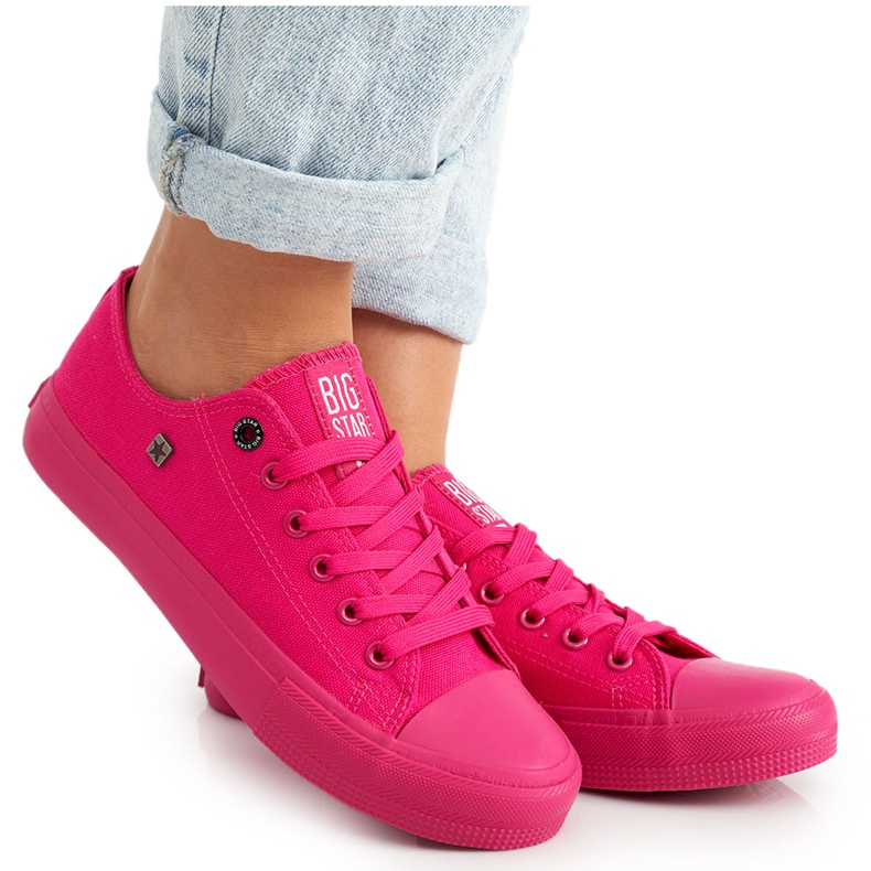 Damen Sneaker Big Star Fuchsia AA274013 rosa