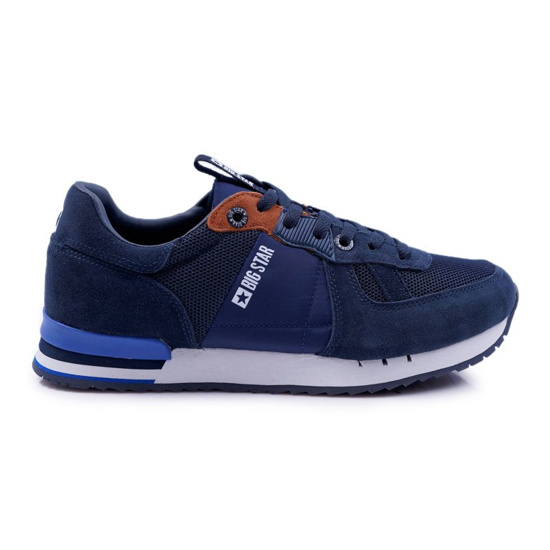 Herren Sportschuhe Big Star Wildleder Marineblau DD174321 navy blau
