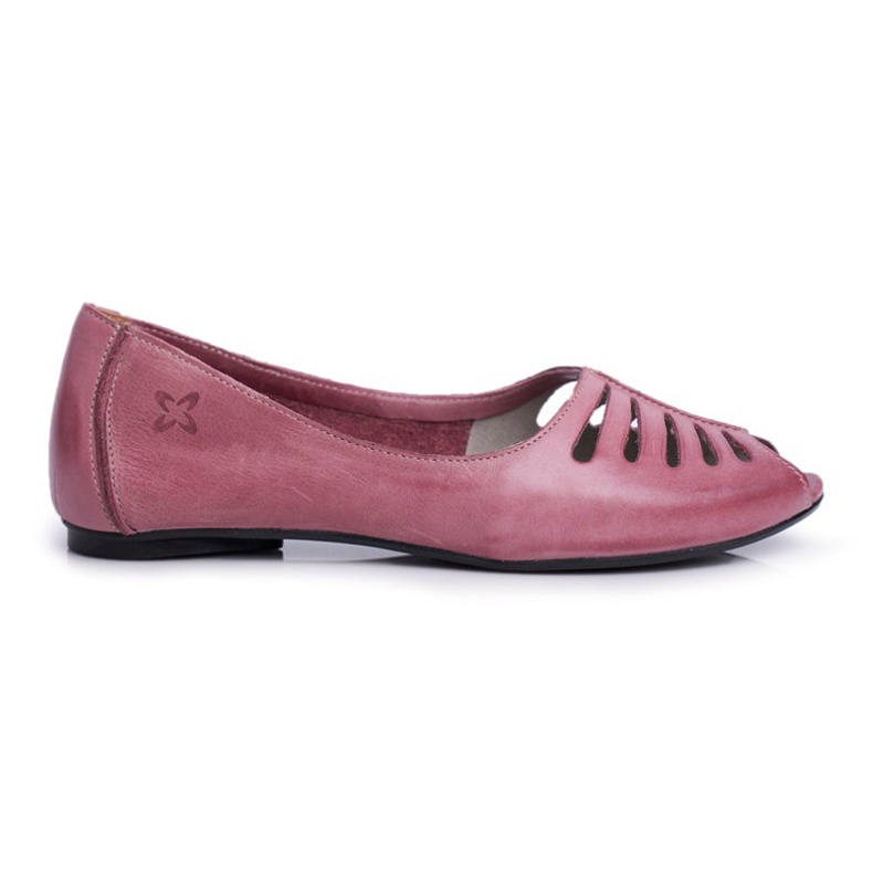 Damen Ballerinas Maciejka Leder Rosa 03497-15