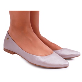 Damen Ballerinas Maciejka Leder Beige 04100