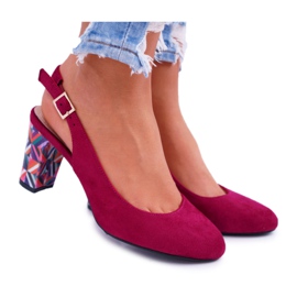 Damen Pumps mit Absatz Sergio Leone SK788 Fuchsia Lati rosa