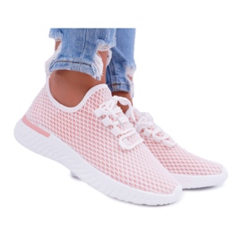 Damen Sportschuhe Mesh Rosa Fince