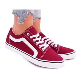 NEWS Damen Sneaker Burgund Bestro rot