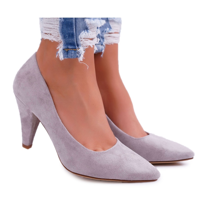 Damen Pumps Sergio Leone PB139 Grau Felice