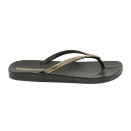 Ipanema 82763 schwarze Flip-Flops gelb