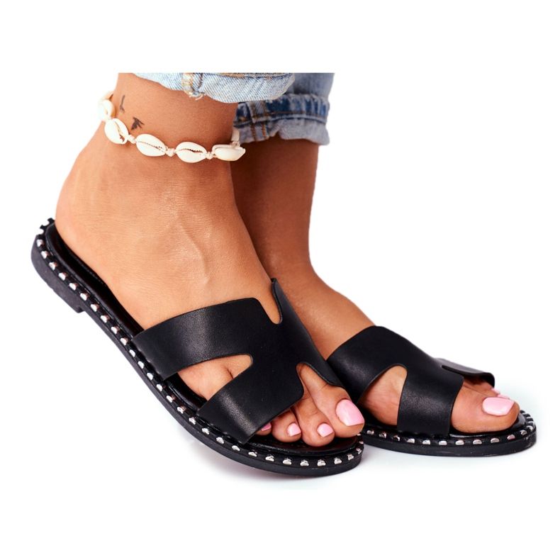 ADY Damen Hausschuhe Jet Black Montiago schwarz