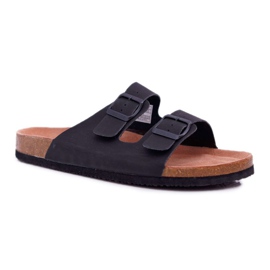 Herren Hausschuhe mit Schnallen Big Star Schwarz DD174605