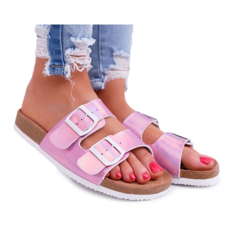 Damen Hausschuhe Lila Big Star DD274136 violett