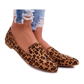Damen Slipper Lu Boo Leopard Magnus braun