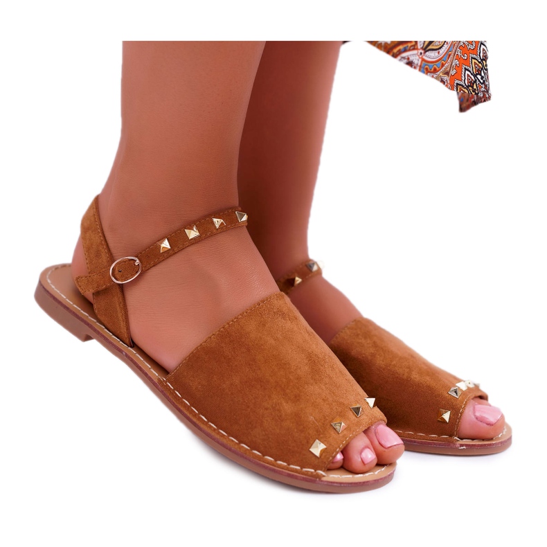 Damen Sandalen Lu Boo Wildleder Camel Silena braun
