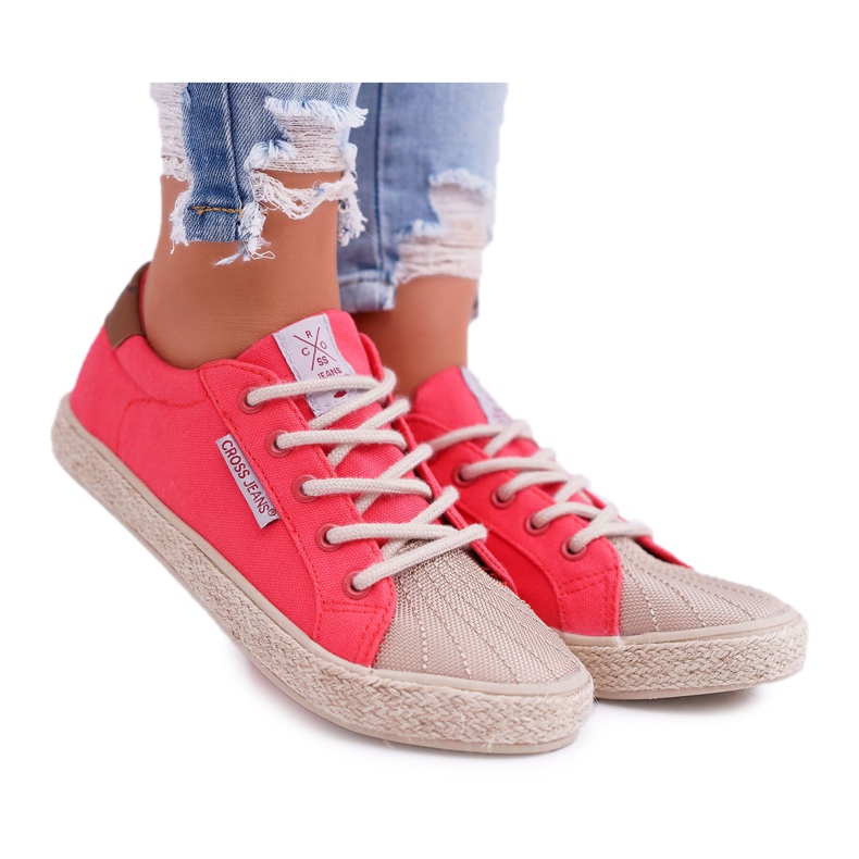 Damen Sneaker Cross Jeans Rosa DD2R4096