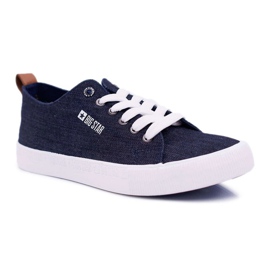 Herren Sneaker Big Star Classic Jeans Marineblau DD174164 navy blau