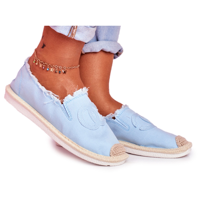 PS1 Flaure Blaue Espadrilles für Damen