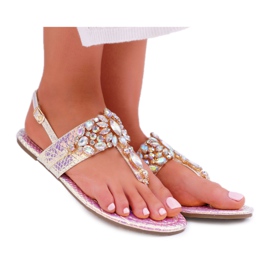 Damen Sandalen Lu Boo Petrol Pink Sonne rosa