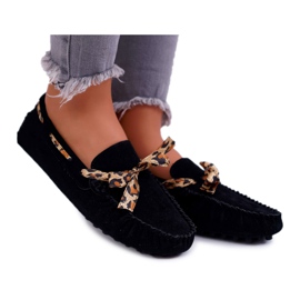 Loafer für Damen Lu Boo Bequem Schwarz Plummy