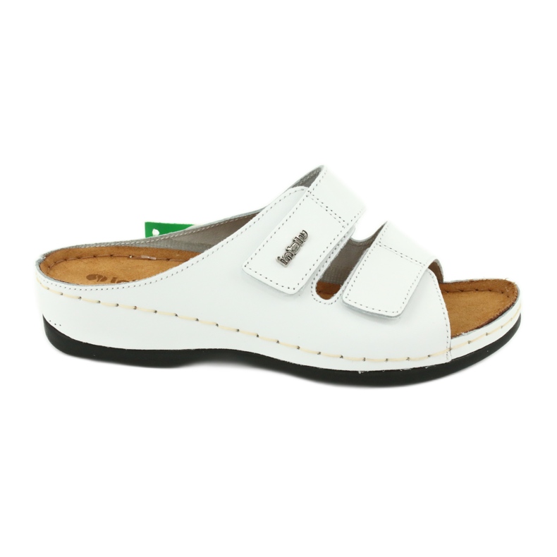 Inblu Damen Leder Flip Flops 158d107 Weiß