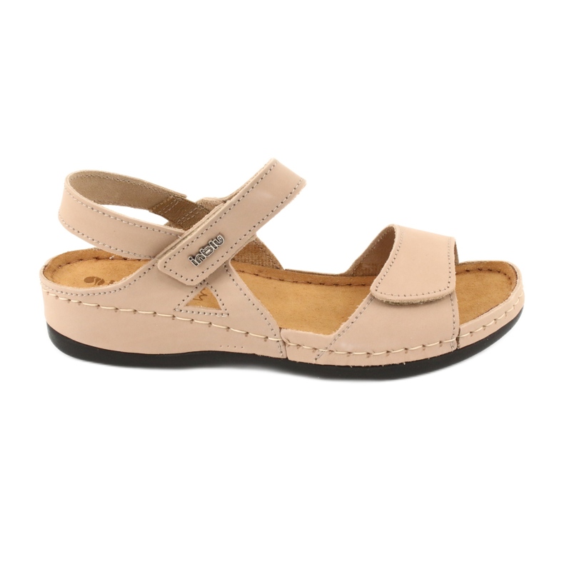 Inblu Frauenledersandalen 158d102 Beige braun