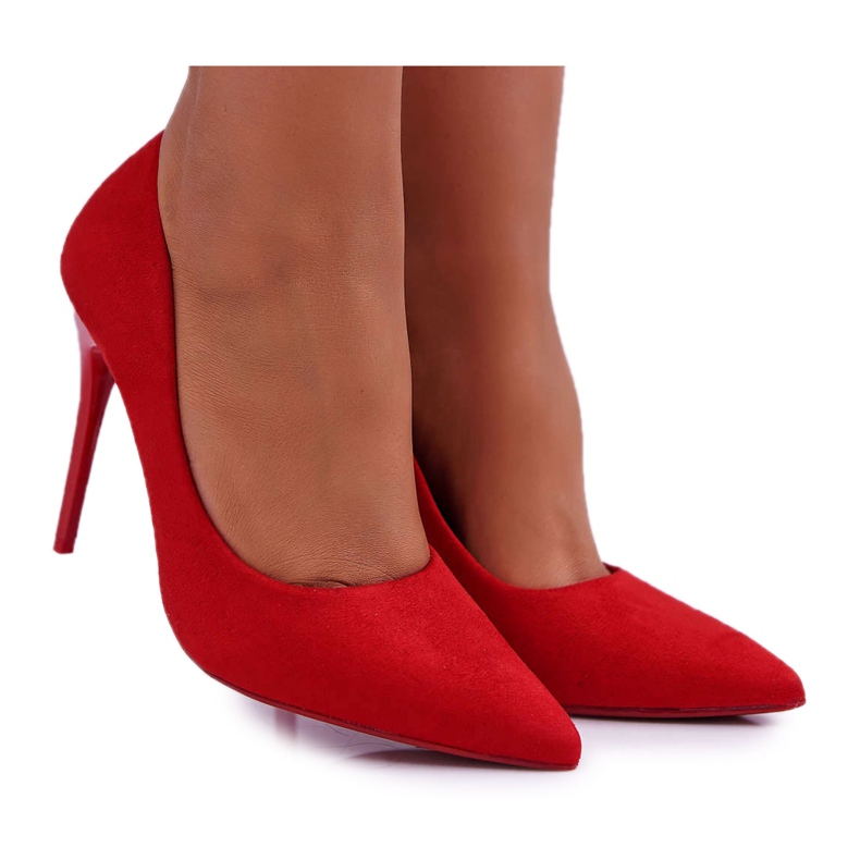 SEA Damen Wildleder Rot Yanna Stilettos
