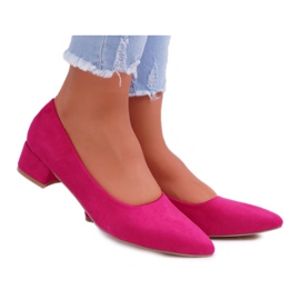 PS1 Klassische Damen Pumps Wildleder Fuchsia Rheya rosa