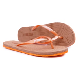 Damen Hausschuhe Flip-Flops Big Star Orange AA274A120