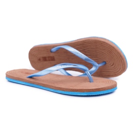 Damen Hausschuhe Flip-Flops Big Star Blau AA274A122