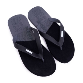 Herren Hausschuhe Flip-Flops Big Star Schwarz AA174422