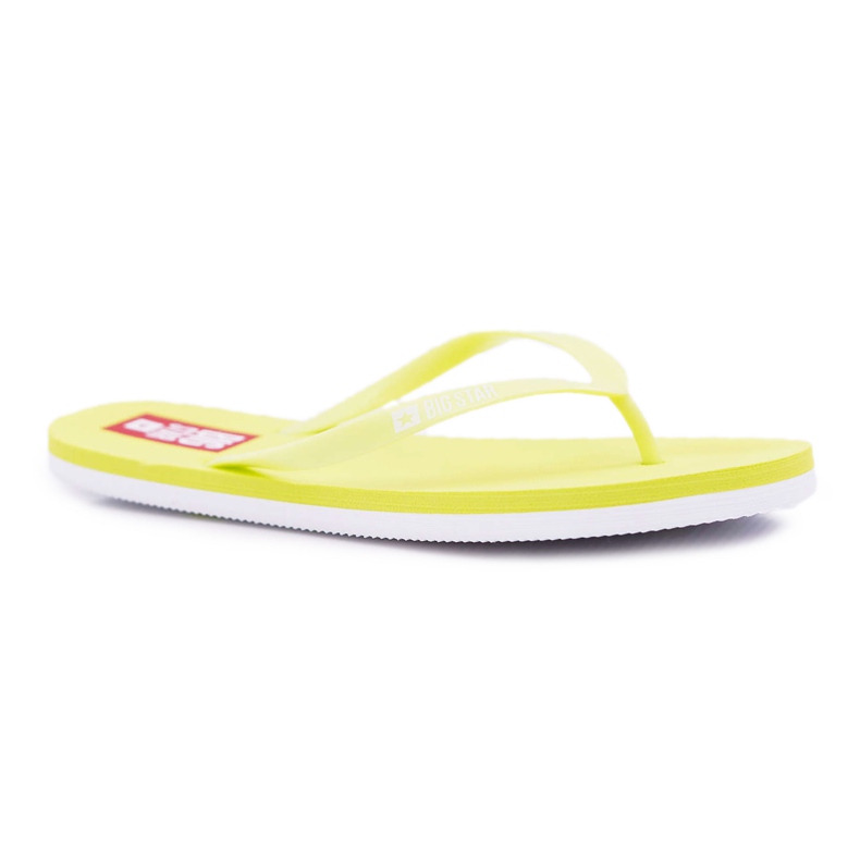Damen Hausschuhe Flip-Flops Big Star Neon Lime AA274A129 grün