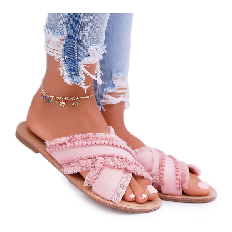 Damen Material Hausschuhe Vices 7269 Pink Jamen rosa