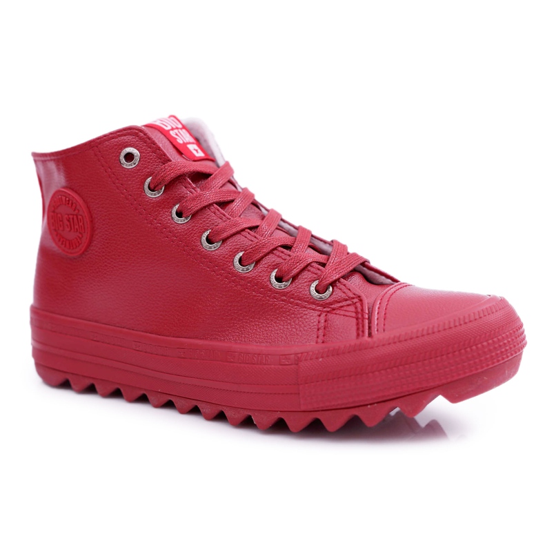 Damen Sneaker Big Star High Warm Rot EE274112