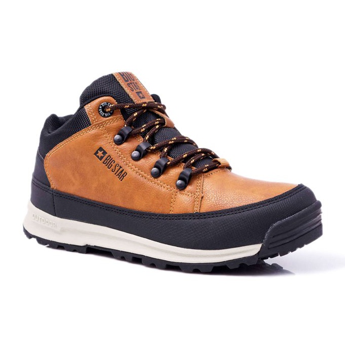 Herren Trekkingschuhe Big Star High Outdoor Camel EE174464 braun