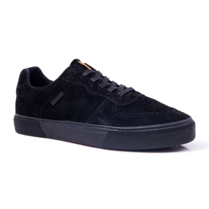 Herren Sneaker Low Big Star Wildleder Schwarz EE174362