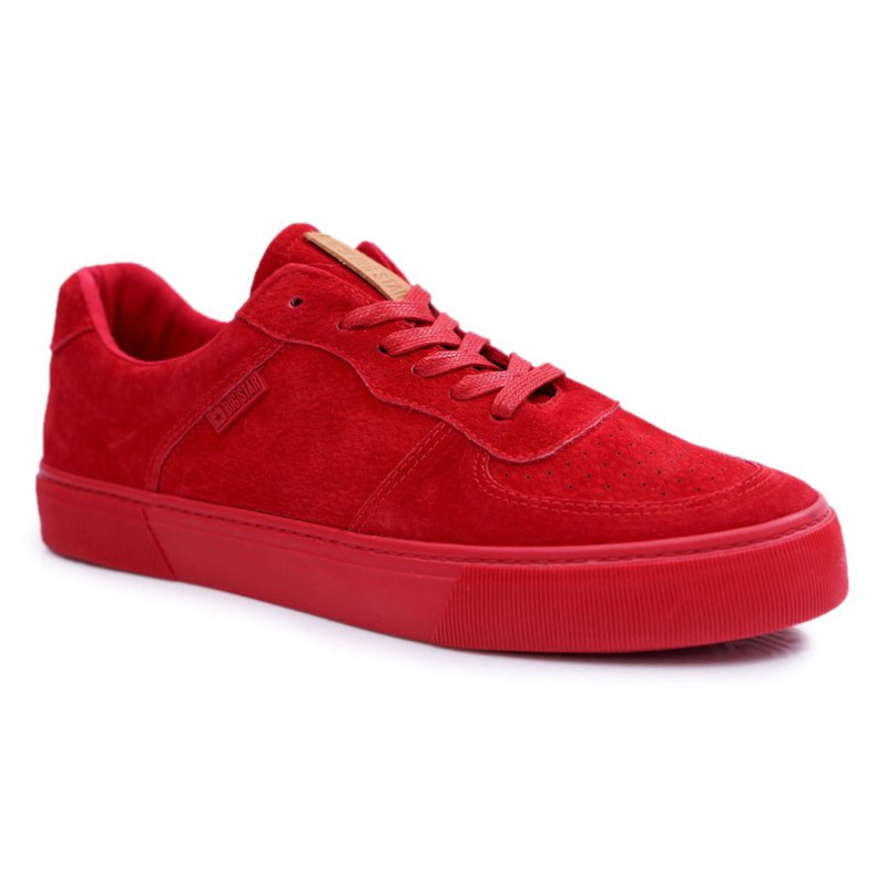 Herren Sneaker Low Big Star Wildleder Rot EE174364