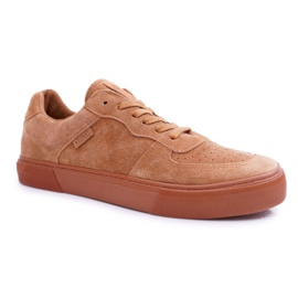 Herren Sneaker Low Big Star Wildleder Beige EE174361