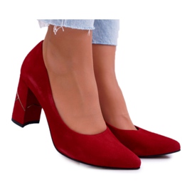 Laura Messi Damen Pumps Wildleder Rot 2050 Tiffany