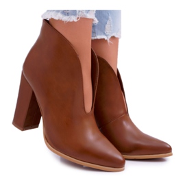 SEA Damenstiefel auf der Ferse Slip On Brown Mantana braun