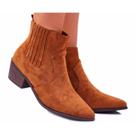 Camel Umberco Damen Stiefel mit flachem Absatz braun