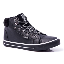 Damen Sneaker Big Star High Schwarz Warmed EE274410
