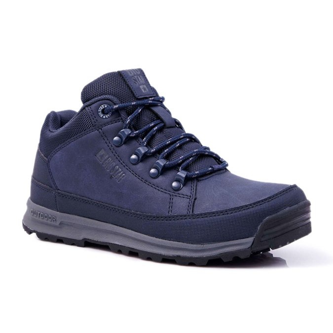 Herren Trekkingschuhe Big Star High Outdoor Granat EE174466 blau