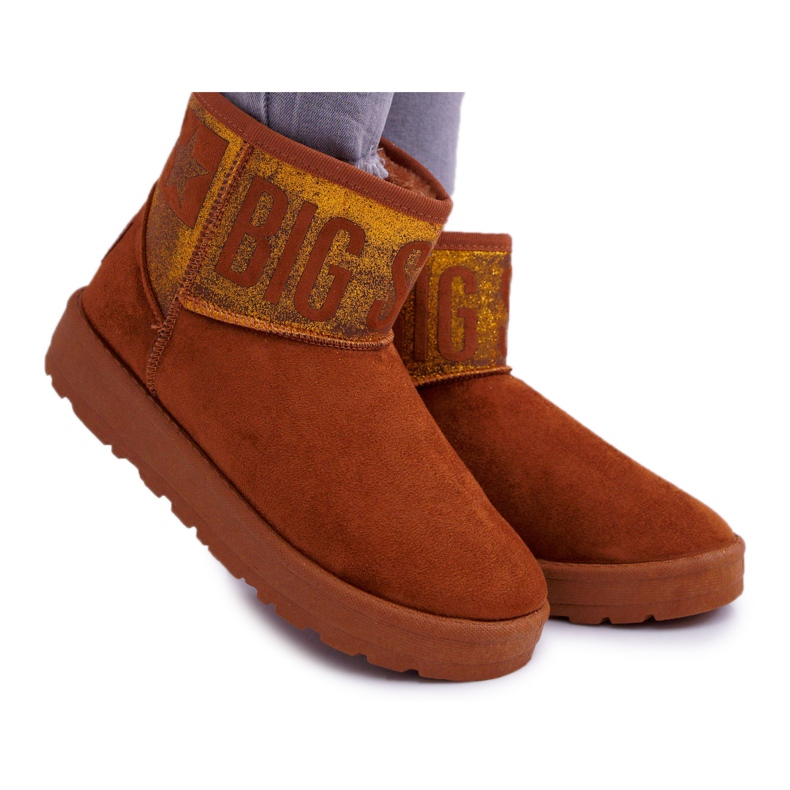 Damen Braune Warme Schneestiefel Big Star EE274259