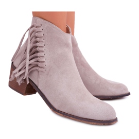 Cowboystiefel für Damen Beige Agnes