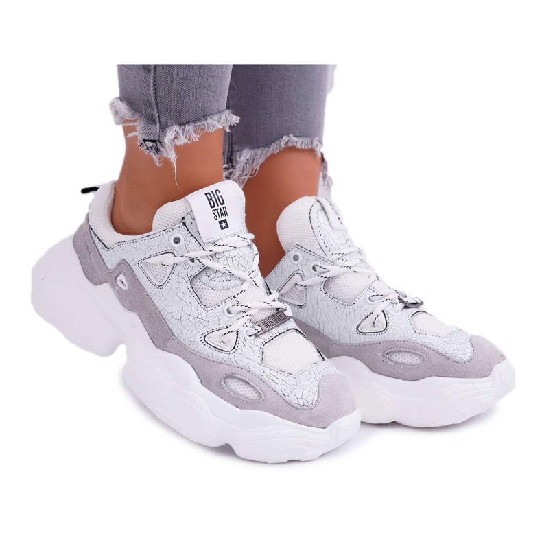 Damen Sportschuhe Big Star von Daniel Lopez Weiß FF274430 mehrfarbig