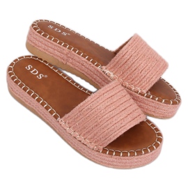 Rosa Espadrilles-Hausschuhe 7970-PL Rosa