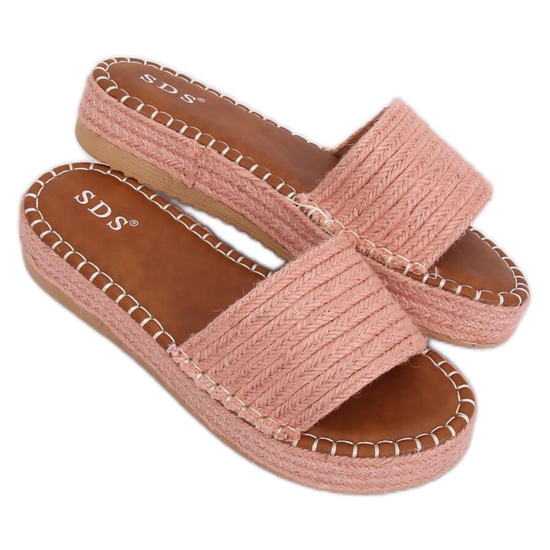 Rosa Espadrilles-Hausschuhe 7970-PL Rosa