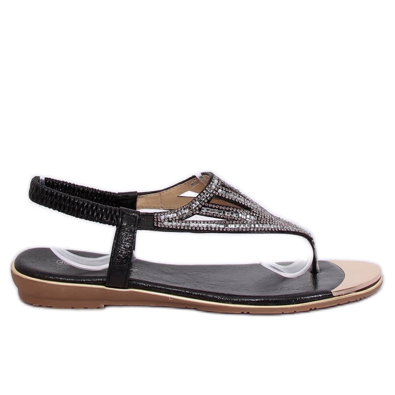 Flip-Flops verziert mit schwarzem M03 Black