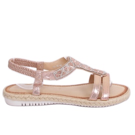 Espadrilles-Sandalen Champagner CO-78 Champagne rosa