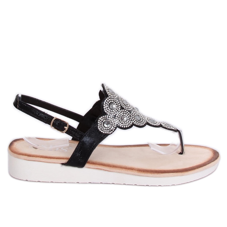 Schwarze Sandalen 7887-PL Schwarz